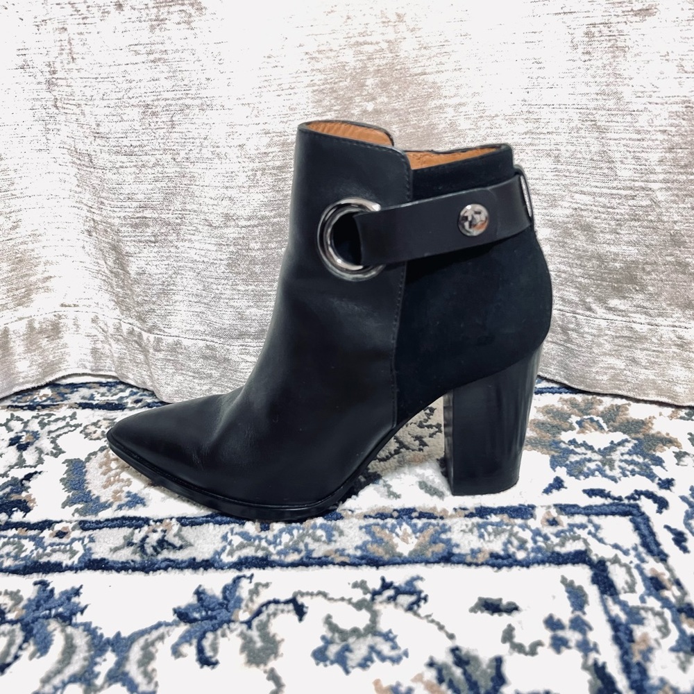&Other Stories Ankle Leather Suede Heeled Boots